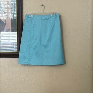 ann taylor faux leather skirt 100% Cotton size 10